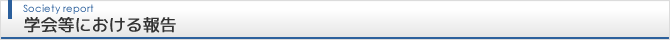 学会等における報告